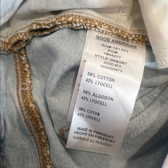 NWT Good American Good 90’s Bermuda Shorts in Indigo Size 10/30 - Picture 8 of 8